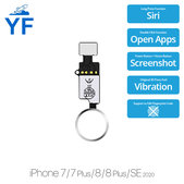 Apple iPhone 7, 7 Plus, 8, 8 Plus, SE (2020), SE (2022) - Tipka Home YF (srebrna)