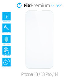 FixPremium Glass - Kaljeno staklo za iPhone 13, 13 Pro & 14