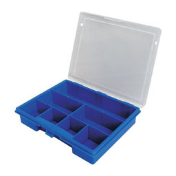 Kutija za pohranu - 7 pultova - 178 x 145 x 36 mm (plava)