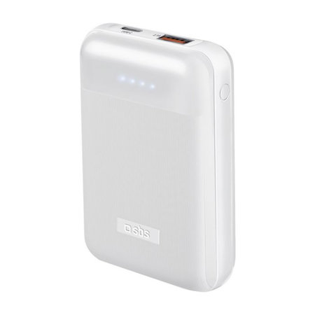 SBS - PowerBank 10.000 mAh, USB, USB-C PowerDelivery 20W, bijeli