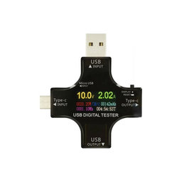 Eversame 2u1 - USB digitalni tester (s USB-C i USB 3.0)