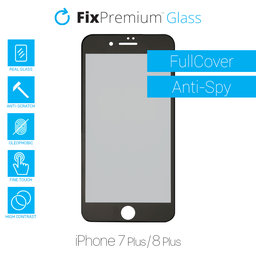 FixPremium Privacy Anti-Spy Glass - Kaljeno staklo za iPhone 7 Plus & 8 Plus