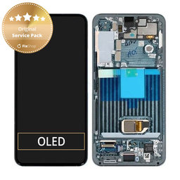 Samsung Galaxy S22 S901B - LCD zaslon + zaslon osjetljiv na dodir + okvir (zeleni) - GH82-27520C, GH82-27521C Originalni servisni paket