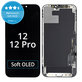 Zaslon Soft OLED za iPhone 12, 12 Pro, Dodirni ekran s okvirom, FixPremium