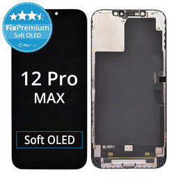 Apple iPhone 12 Pro Max - LCD zaslon + zaslon osjetljiv na dodir + okvir Soft OLED FixPremium