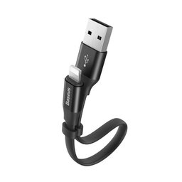 Baseus - Lightning / USB kabel (0,23 m), sivi