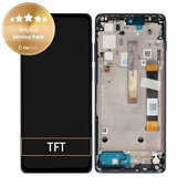 Motorola Moto G200 XT2175 - LCD zaslon + zaslon osjetljiv na dodir + okvir (zvjezdano plava) - 5D68C20181 Originalni servisni paket