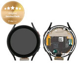 Samsung Galaxy Watch 4 44 mm R870 R875 - LCD zaslon + zaslon osjetljiv na dodir + okvir (crni) - GH97-26410A Originalni servisni paket