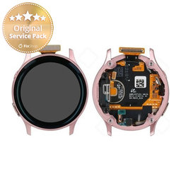 Samsung Galaxy Watch Active 2 40 mm R830, R835 - LCD zaslon + zaslon osjetljiv na dodir + okvir (zlatni) - GH82-21104B Originalni servisni paket