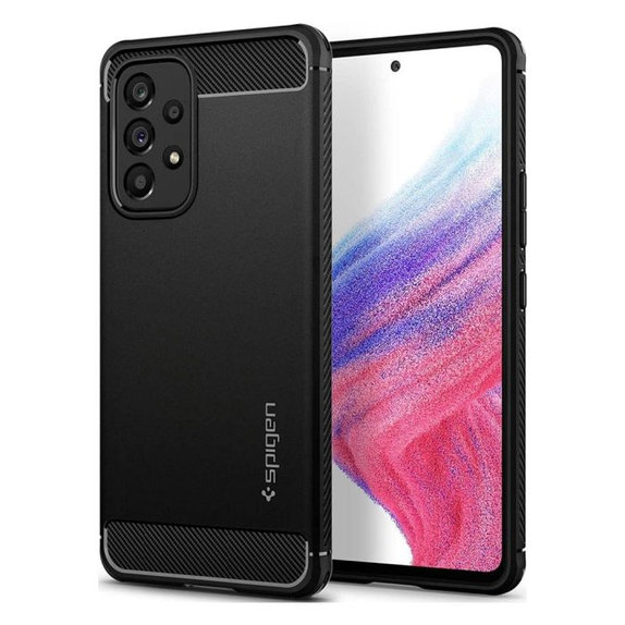 Spigen - Maska Rugged Armor za Samsung Galaxy A53 5G, mat crna