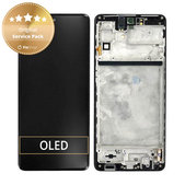 Samsung Galaxy M53 5G M536B - LCD zaslon + zaslon osjetljiv na dodir + okvir (crni) - GH82-28812A, GH82-28895A Originalni servisni paket