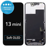 Zaslon Soft OLED za iPhone 13 Mini, Dodirni ekran s okvirom, FixPremium