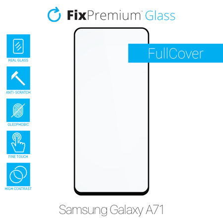 FixPremium FullCover Glass - Kaljeno staklo za Samsung Galaxy A71