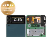 Samsung Galaxy Z Flip 3 F711B - LCD zaslon + zaslon osjetljiv na dodir + okvir (vanjski) (Green) - GH97-26773C Genuine Service Pack