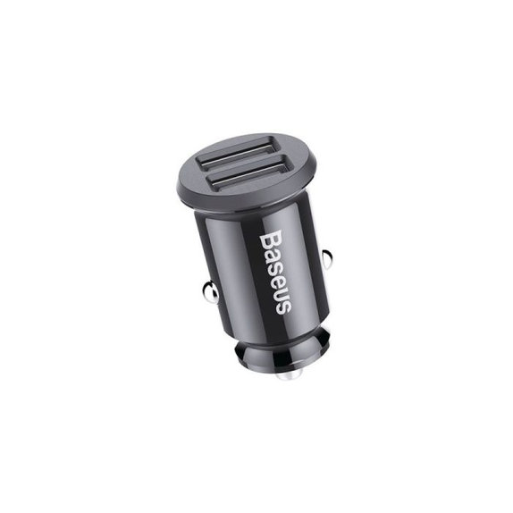 Baseus - Auto punjač 2x USB, 3.1 A, crni