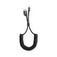 Baseus - Lightning / USB kabel (1m), opruga, crna