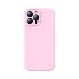 Baseus - Ovitek Liquid Gel za iPhone 13 Pro, roza