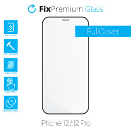 FixPremium FullCover Glass - Kaljeno staklo za iPhone 12 i 12 Pro