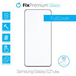 FixPremium FullCover Glass - 3D Kaljeno Steklo za Samsung Galaxy S21 Ultra