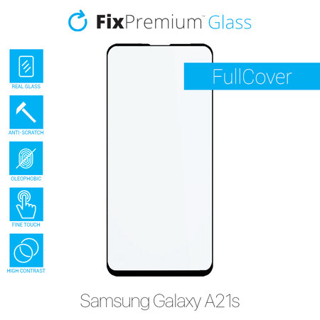 FixPremium FullCover Glass - Kaljeno staklo za Samsung Galaxy A21s