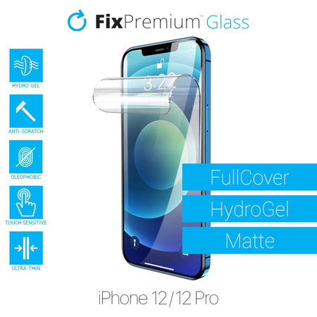FixPremium HydroGel Matte - Zaštita zaslona iPhone 12 i 12 Pro