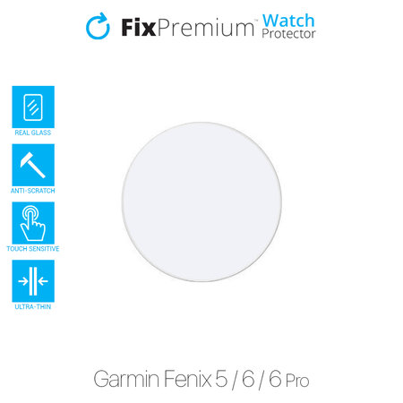 FixPremium Watch Protector - Kaljeno staklo za Garmin Fenix 5, 6 & 6 Pro