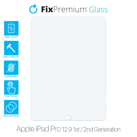 FixPremium Glass - Kaljeno staklo za Apple iPad Pro 12.9" (1. generacija 2015., 2. generacija 2017.)