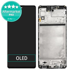 Samsung Galaxy M51 M515F - LCD zaslon + zaslon osjetljiv na dodir + okvir (Celestial Black) OLED