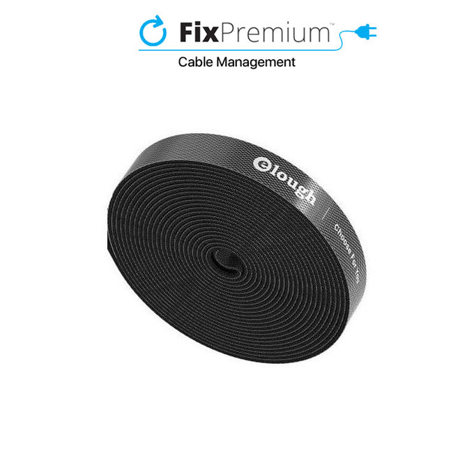 Elough - Organizator kabela - Traka za kabele (5m), crna