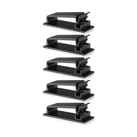 FixPremium - Organizator kabela - Stezaljke - Set od 5 komada, crni