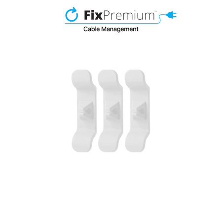 FixPremium - Organizator kabela - Stezaljke - Set od 3, prozirne