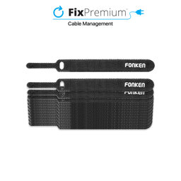 Fonken - Organizator kabela - Vezice za kabele - Set od 20, crni