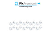 FixPremium - Organizator kabela - Stezaljke - Set od 10, prozirni
