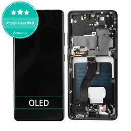 Samsung Galaxy S21 Ultra G998B - LCD zaslon + zaslon osjetljiv na dodir + okvir (Phantom Black) OLED