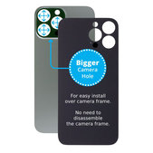 Apple iPhone 13 Pro Max - Stražnje staklo kućišta s većom rupom za kameru (Alpine Green)