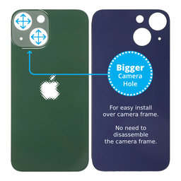 Apple iPhone 13 Mini - Stražnje staklo kućišta s većom rupom za kameru (zeleno)