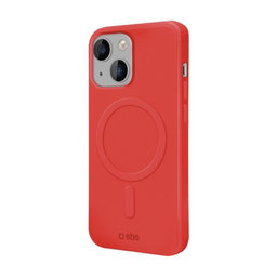 SBS - Maska Smooth Mag s MagSafe za iPhone 14, crvena