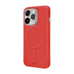 SBS - Maska Smooth Mag s MagSafe za iPhone 14 Pro, crvena