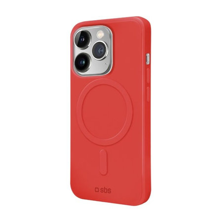 SBS - Maska Smooth Mag s MagSafe za iPhone 14 Pro, crvena