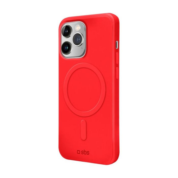 SBS - Maska Smooth Mag s MagSafe za iPhone 14 Pro Max, crvena