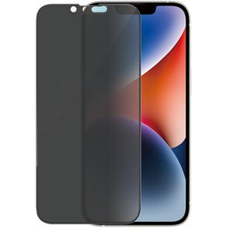 PanzerGlass - Kaljeno Staklo UWF Privacy AB s aplikatorom za iPhone 13, 13 Pro i 14, crno