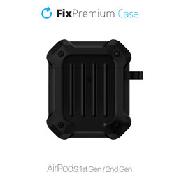 FixPremium - Maska Unbreakable za AirPods 1 & 2, crna
