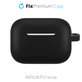FixPremium - Silikonska Maska s karabinerom za AirPods Pro, crna