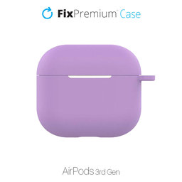 FixPremium - Silikonska maska za AirPods 3, lila