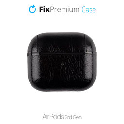 FixPremium - Torbica od umjetne kože za AirPods 3, crna