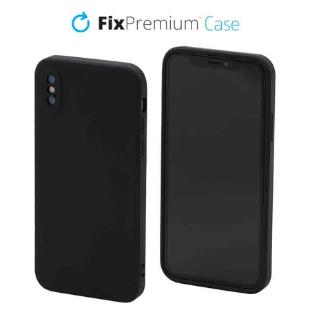 FixPremium - Silikonska maska za iPhone X & XS, crna