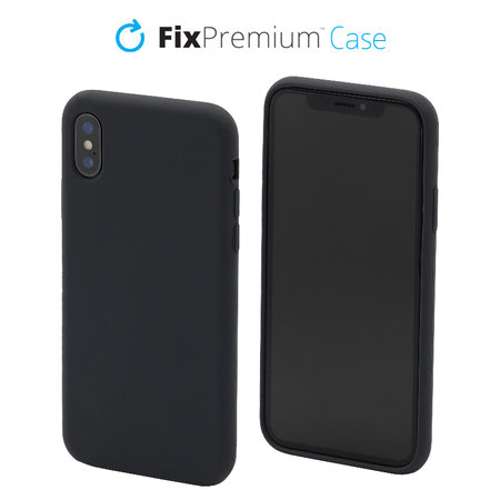 FixPremium - Silikonska maska za iPhone X & XS, svemirsko siva