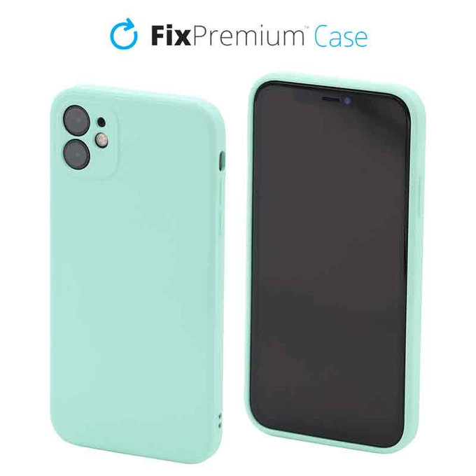 FixPremium - Silikonska maska za iPhone 11, light cyan