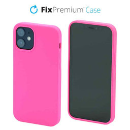 FixPremium - Silikonska maska za iPhone 12 mini, magenta