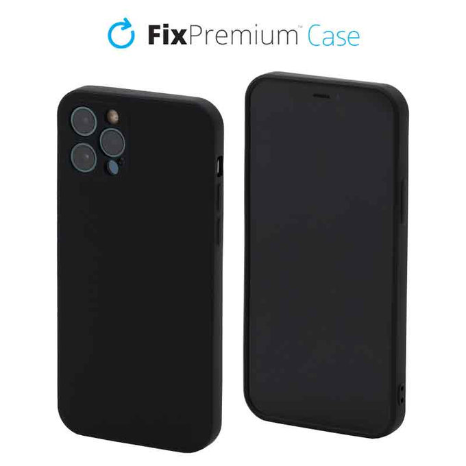 FixPremium - Silikonska maska za iPhone 12 Pro, crna